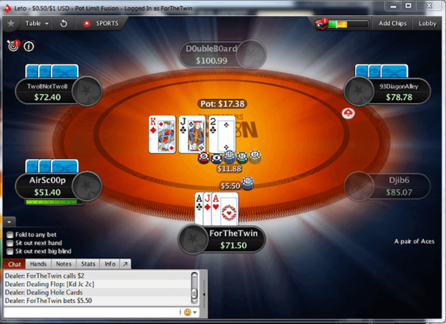 Fusion – новый формат покера на PokerStars